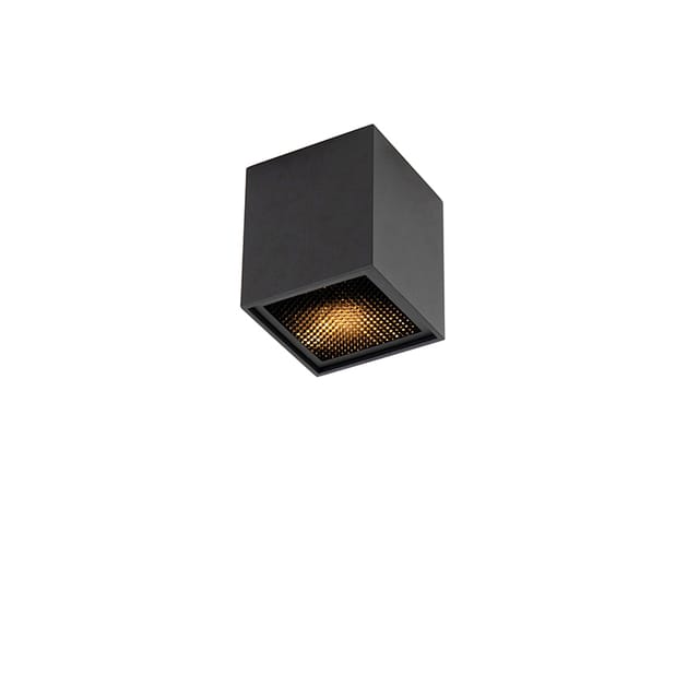 Design-Aufbaustrahler schwarz GU10 50mm - Qubo Honey