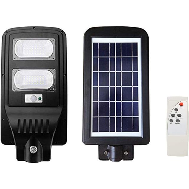 Trade Shop Traesio - Trade Shop - lampione stradale led 60W fotovoltaico energien solar crepuscola IP65 -