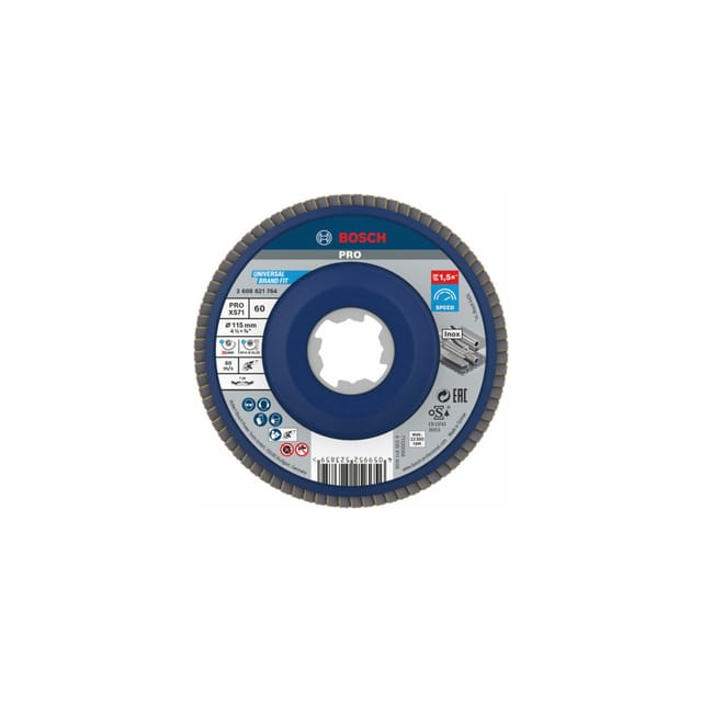 Bosch - x-lock Fächerscheibe X571 Best for Metal Durchmesser 115 mm Körnung 60 10 Stk