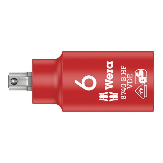 05004902001 Steckschlüssel-Bit-Einsatz 6 mm 1 Stück 3/8' - Wera