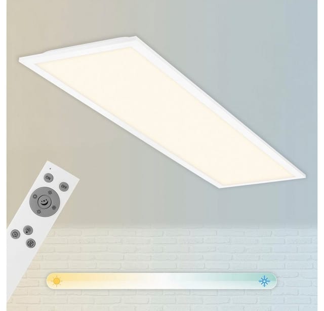 Led Panel Dimmbar Fernbedienung cct 24W weiß Metall-Kunststoff Briloner