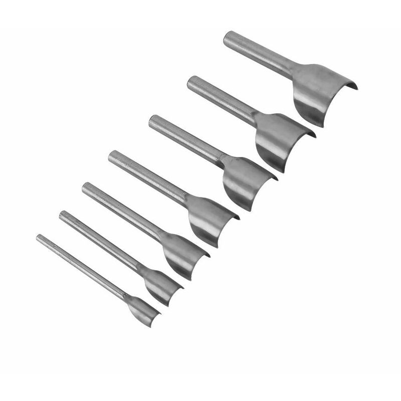 [neuwertig]set Mit 7 U-förmigen Halbrundstempeln Für Bastelarbeiten, Lederverarbeitung Und Lederprägung (10–40 Mm)