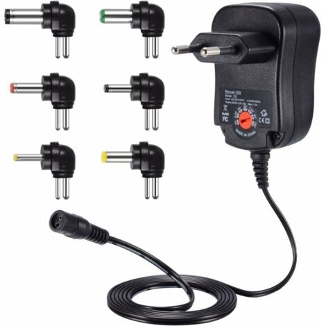 [neuwertig]12-w-universalnetzteil, 3 V, 4,5 V, 5 V, 6 V, 7,5 V, 9 V Und 12 V Dc 220 V Transformator