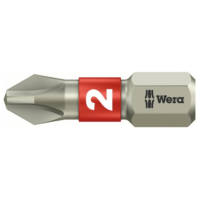 Bit rostfrei 1/4 din 3126 C6,3 PH2x25mm Wera
