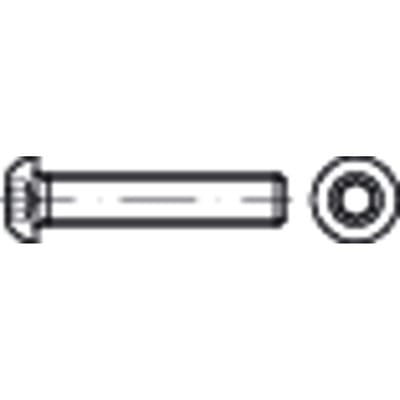 No Brand - iso 7380-1 Flachkopfschraube vg M4x35 Stahl 10.9 blank Innensechskant 500 Stk
