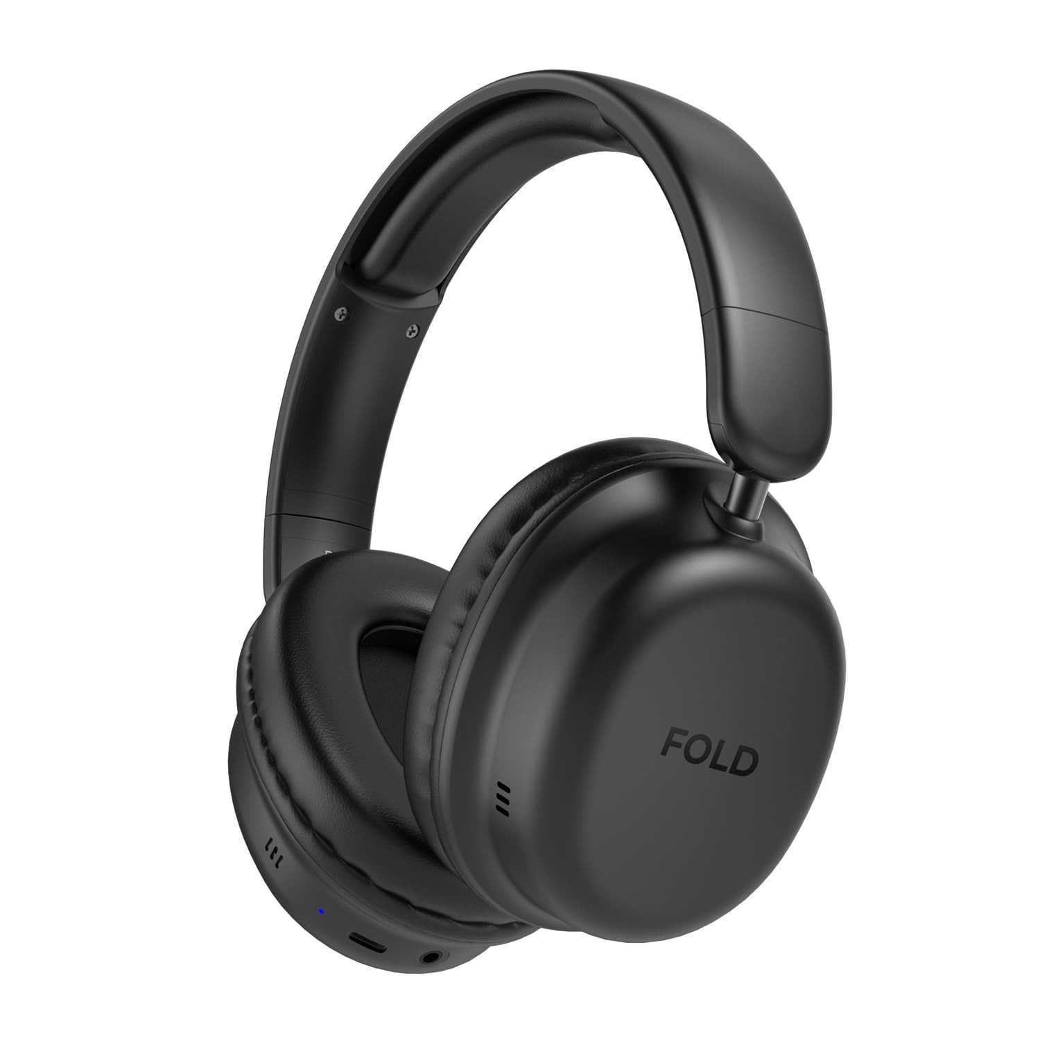 Vultech Hbt-30bk Over-ear Wireless Kopfhörer Bluetooth 5.4 Anc, Klappbar, Mikrofon, Type-c, 12 Stunden, Schwarz