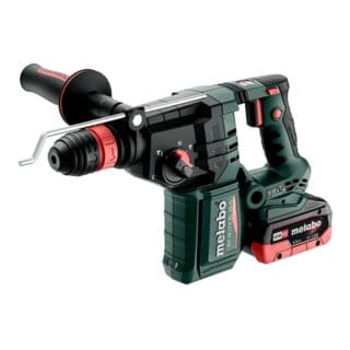 Metabo - Akku-Kombihammer kh 18 ltx bl 28 q, incl. 2x Akku LiHD 5,5 Ah, Schnellladegerät, Zubehör x