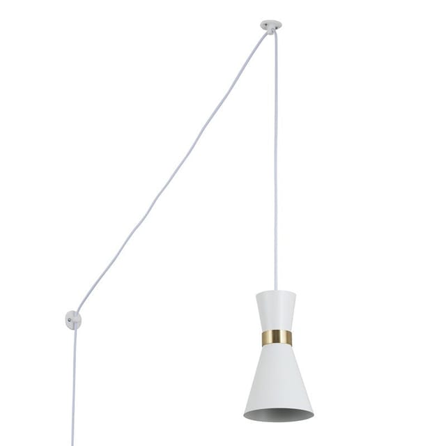 Pendelleuchte aus Metall "Mir" mit Stecker - E27