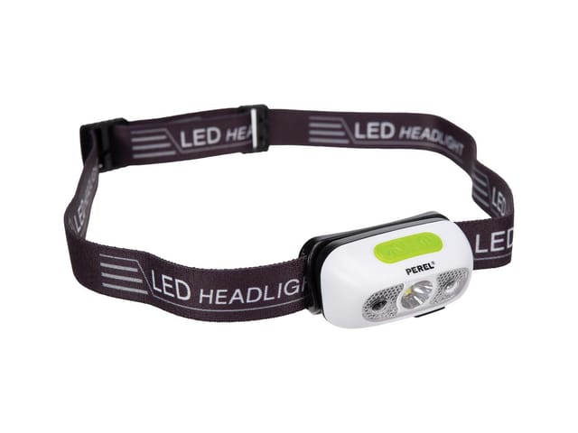 Led-stirnlampe mit ein/aus-sensor - wiederaufladbar