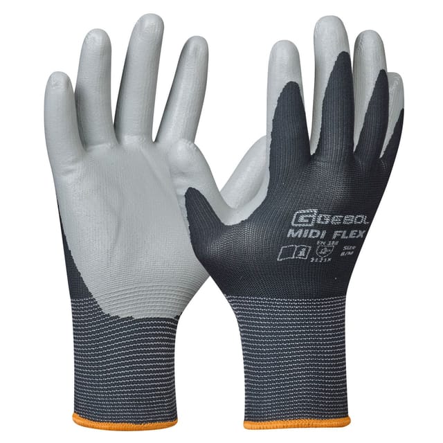 Handschuh Midi Flex Größe: 9 Arbeitshandschuhe Montagehandschuh - Gebol