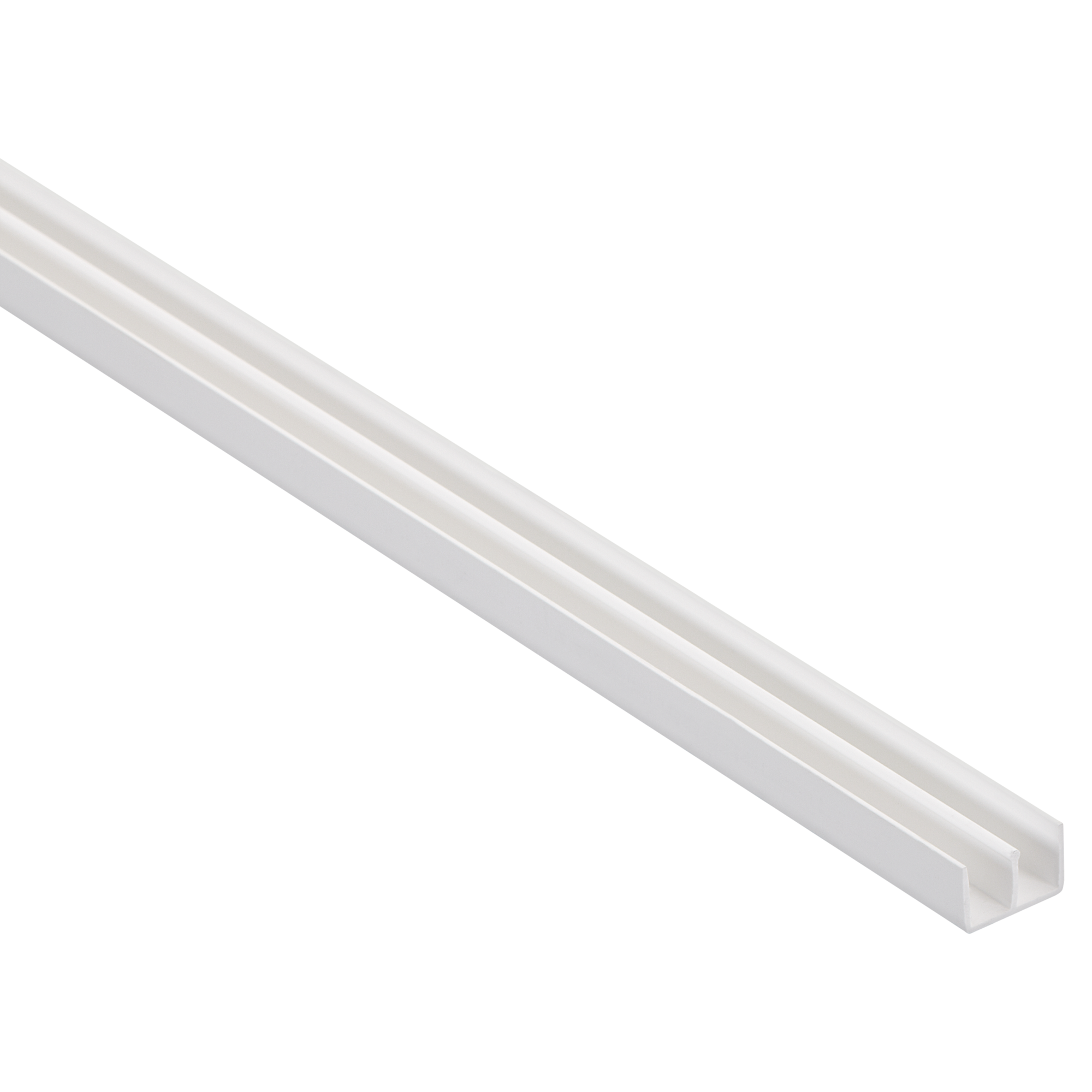 alfer U-Profil 10 x 24 x 1000 mm weiß PVC Profil Kunststoffprofil U Schiene Bild 2