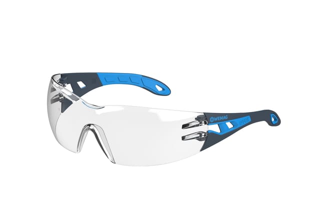 Uvex - Schutzbrille pheos wemag Edition etc af klar anthrazit/blau 9192.415