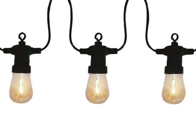 Led Lichterkette 10 led Edison Birne für Außen, led Technik Lichterketten - Trendline