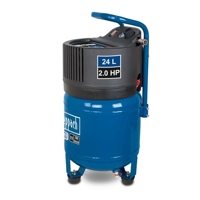 Kompressor HC24V Scheppach 1500W 10bar 24L Kessel ölfrei & wartungsarm