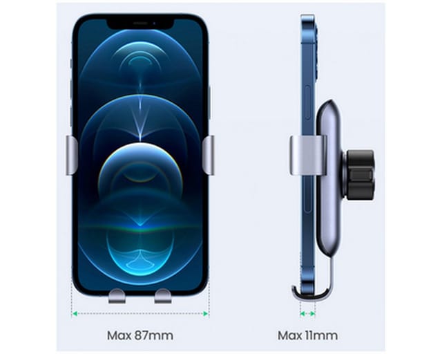 Gravity Autotelefonhalter - Rundes Gitter Grau