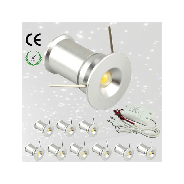 Trade Shop - LICHTPUNKT 9 LED DECKEN STERNENHIMMEL KALTWEISS WARM NATURBLAU 1W -