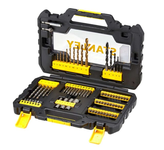 Zubehör - 76-teiliger Bit-, Bohrer- und Steckschlüsselsatz STA88544-XJ - Stanley