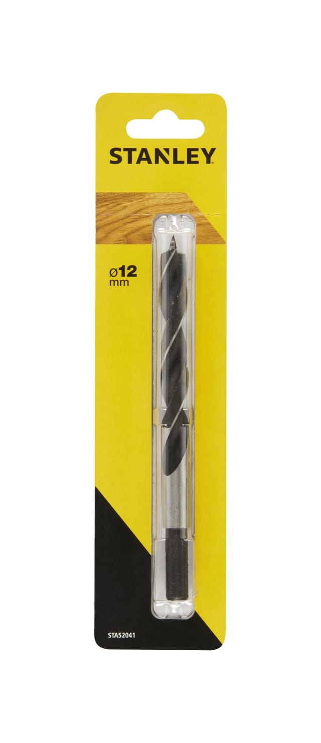 Stahlbohrer mit Zentrierspitze ø 12,0 mm. STANLEY STA52041-QZ