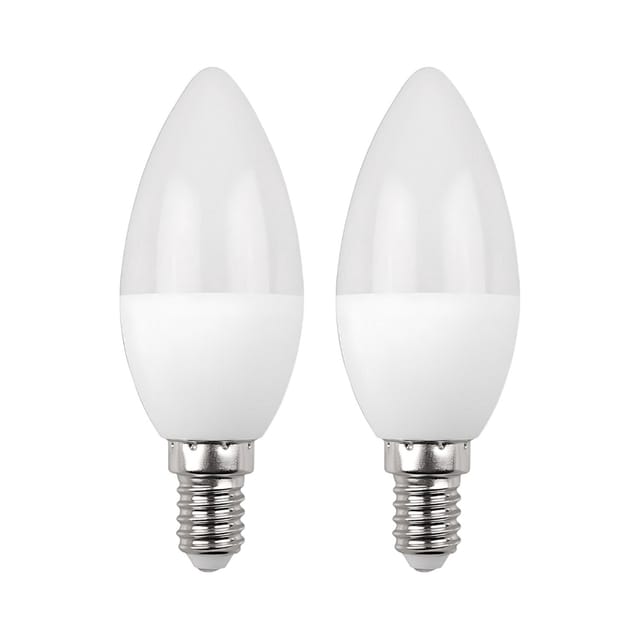 7hsevenon - Pack 2 LED-Kerzenlampen E14 7,4W Equi.60W 806lm 25000H Premium
