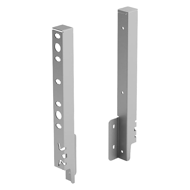 Hettich Schubkasten-Rückwandverbinder, links/rechts, ArciTech, 9150645, Stahl silber