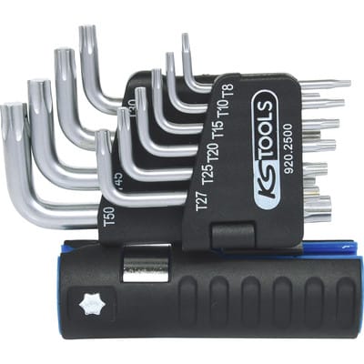 3 in 1 Torx-Winkelstiftschlüssel-Satz,10-tlg kurz