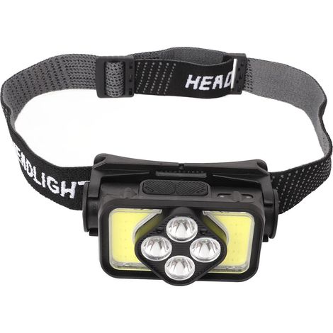 Mini Ipx4 Wasserdichte Stirnlampe, Cob-stirnlampe, Outdoor-stirnlampe Mit 120-grad-einstellbarem Bewegungssensor, Für Angeln/camping/reparaturen/notfälle (k363)