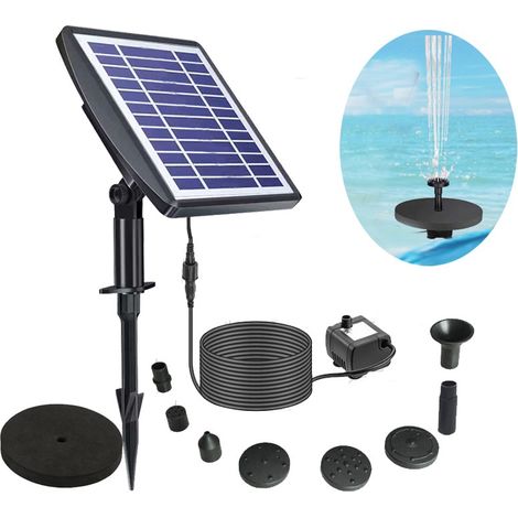 Solarbetriebener Schwimmbrunnen, Dekorativer Gartenbrunnen, Wasserstrahl Für Außenpools