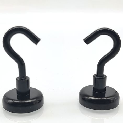 Magnetische Haken (6er-set, Schwarz), 25 Lbs Stark, Robuste Magnethaken Für Kreuzfahrten, Geeignet Für Klassenzimmer, Kühlschränke, Zum Aufhängen, Hütten, Grills, Küchen, Garagen, Arbeitsplätze, Büros