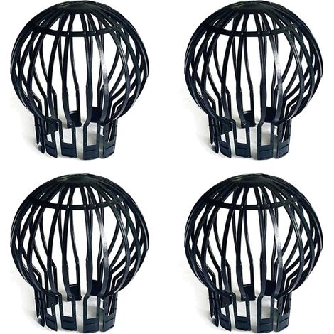 Schwarze, 4er-set Dachrinnenabdeckungen, Flexible Kunststoff-dachrinnenfilter, Dachrinnengewebe Hält Dachrinnen Frei Von Laub, Moos, Schlamm Und Anderen Ablagerungen