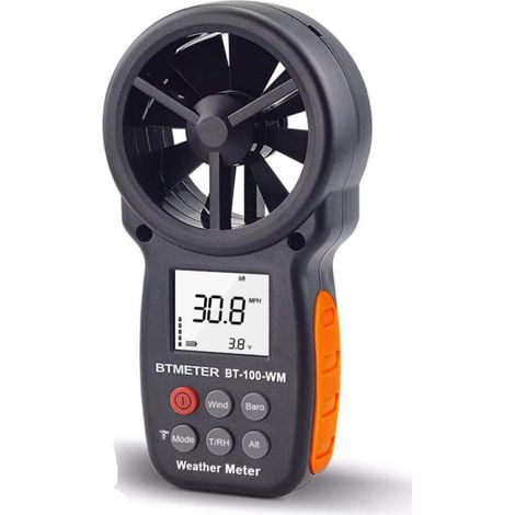 Digitales Cfm-anemometer, Handlich, Für Windgeschwindigkeit, Temperatur, Relative Luftfeuchtigkeit, Höhe Und Luftdruck, Für Kletternde Drohnen