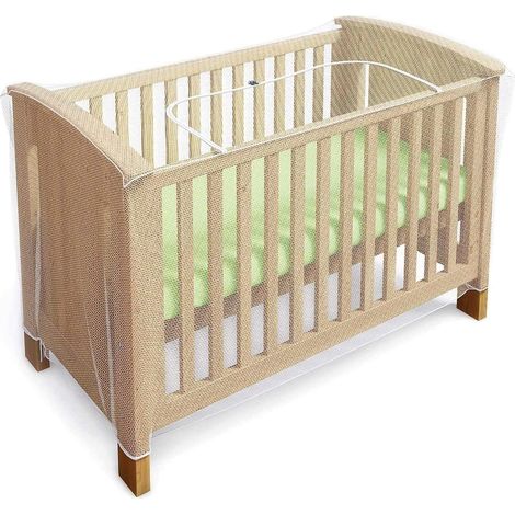 Moskitonetz Für Babybetten, Kinderbetten Und Reisebetten Mit Reißverschluss Für Schnelles Und Einfaches Öffnen, Komfortabel Und Universell