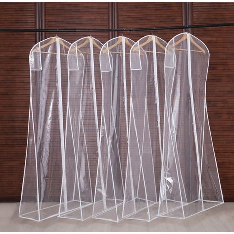 5-teiliges Transparentes Staubschutzset Für Brautkleider, 180 X 70 X 30 Cm