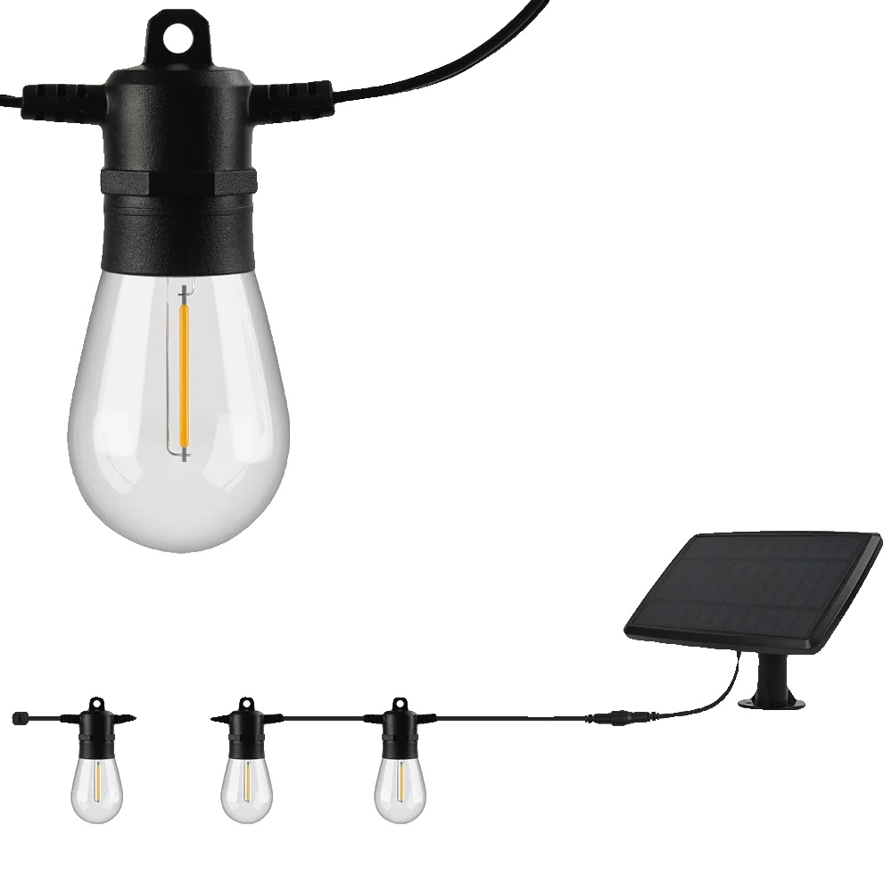 Solarbetriebene Lichterkette, Fernbedienung, Wasserdichtes Design
