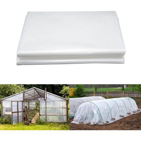 Gewächshausplane 3 X 2 M, Hochwertige Polyethylenfolie, Tunnelgewächshausfolie Zur Abdeckung Von Gärten, Gemüse Und Tomaten (100 G/m²)
