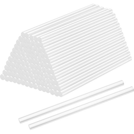 124 Klebesticks Für Heißklebepistolen, 7 Mm X 150 Mm, 7 Mm Heißklebesticks, Transparente, Schnelltrocknende Klebesticks Für Diy-bastelarbeiten