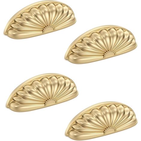 4 Stück, Lochabstand 76 Mm, Retro-goldgriff, Vintage-möbelgriff, Zink-schubladenknopfgriff Für Schränke, Kleiderschränke, Kommoden