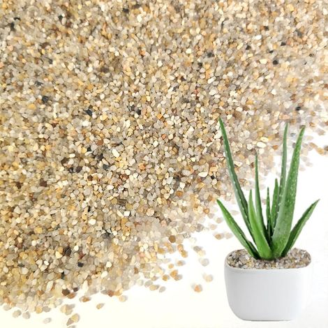 Kg Zierkiesel Für Sukkulenten Und Kakteen, Feiner Kies Für Pflanzgefäße, Natürliche Füllsteine Für Die Gartengestaltung Und Pflanztöpfe