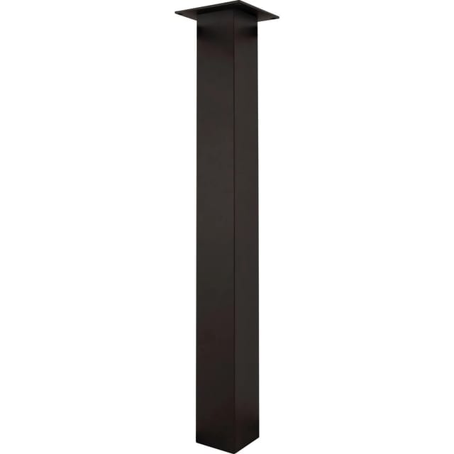 Tischfuß 70 x 70 x 720 mm Aluminium schwarz - Simausrom