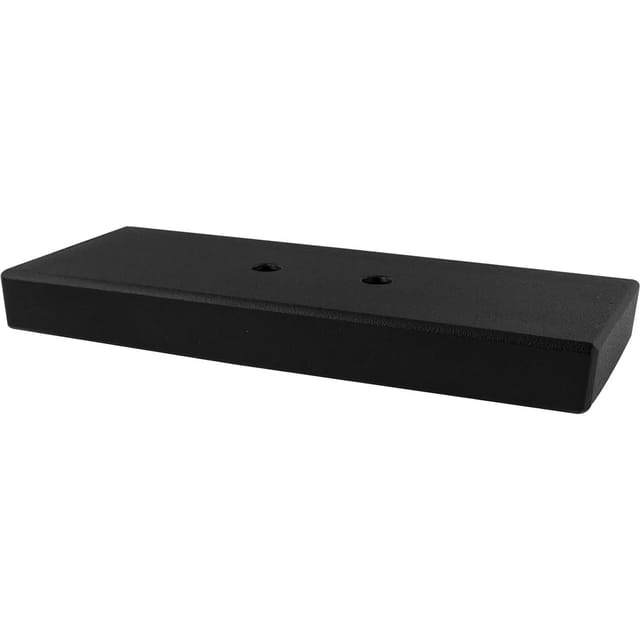 Dekorfuß Breite 40 mm, Länge 100 mm, Edelstahl/schwarz