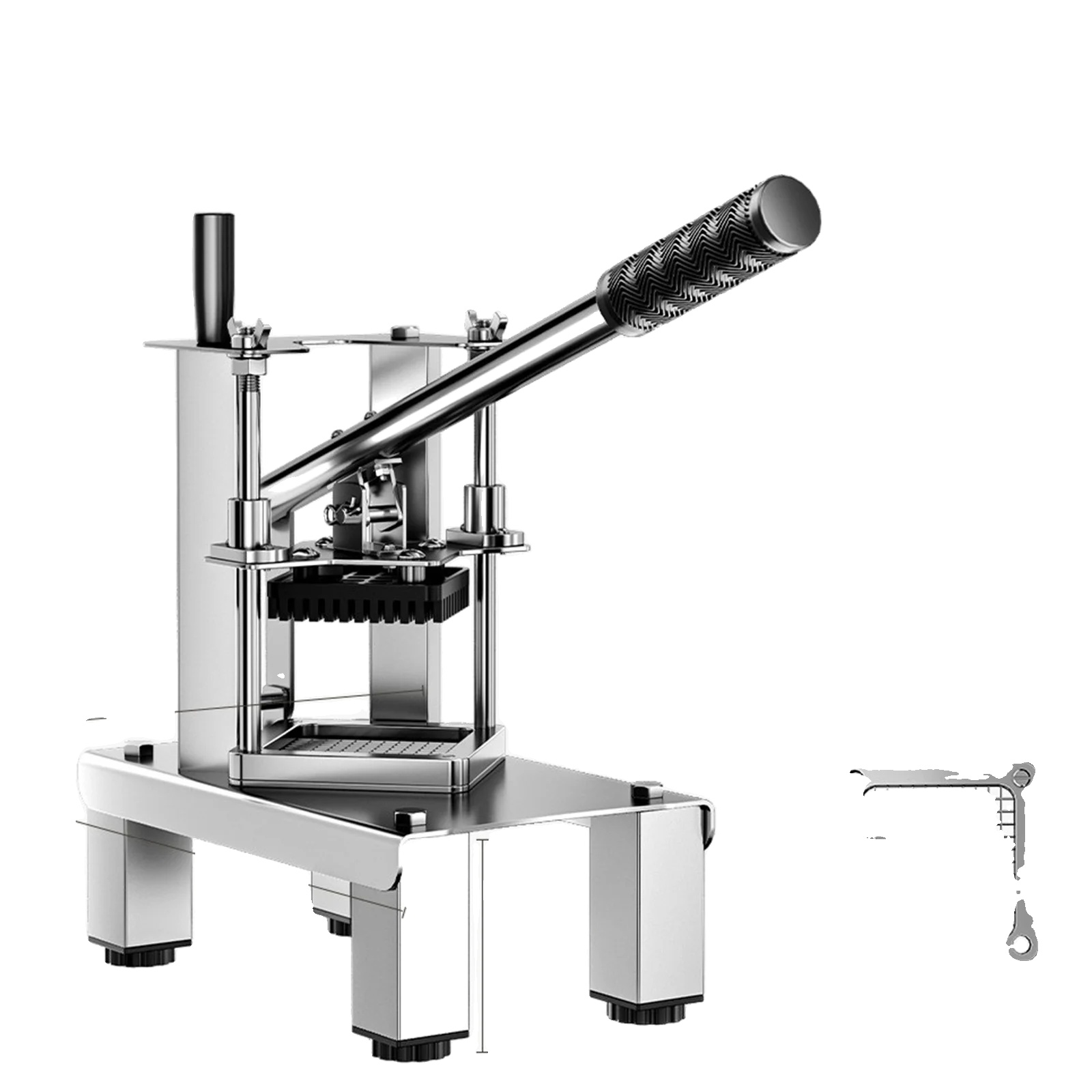 Gemüseschneider, Edelstahl, Ergonomischer Griff
