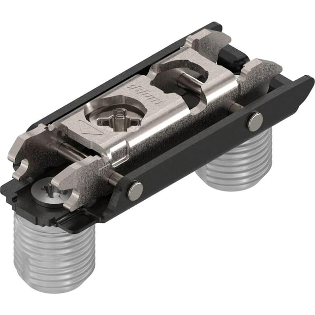 Clip Montageplatte, gerade 20/32 mm, 0 mm, onyxschwarz, gerade 20/32 mm, 0 mm, onyxschwarz - Blum