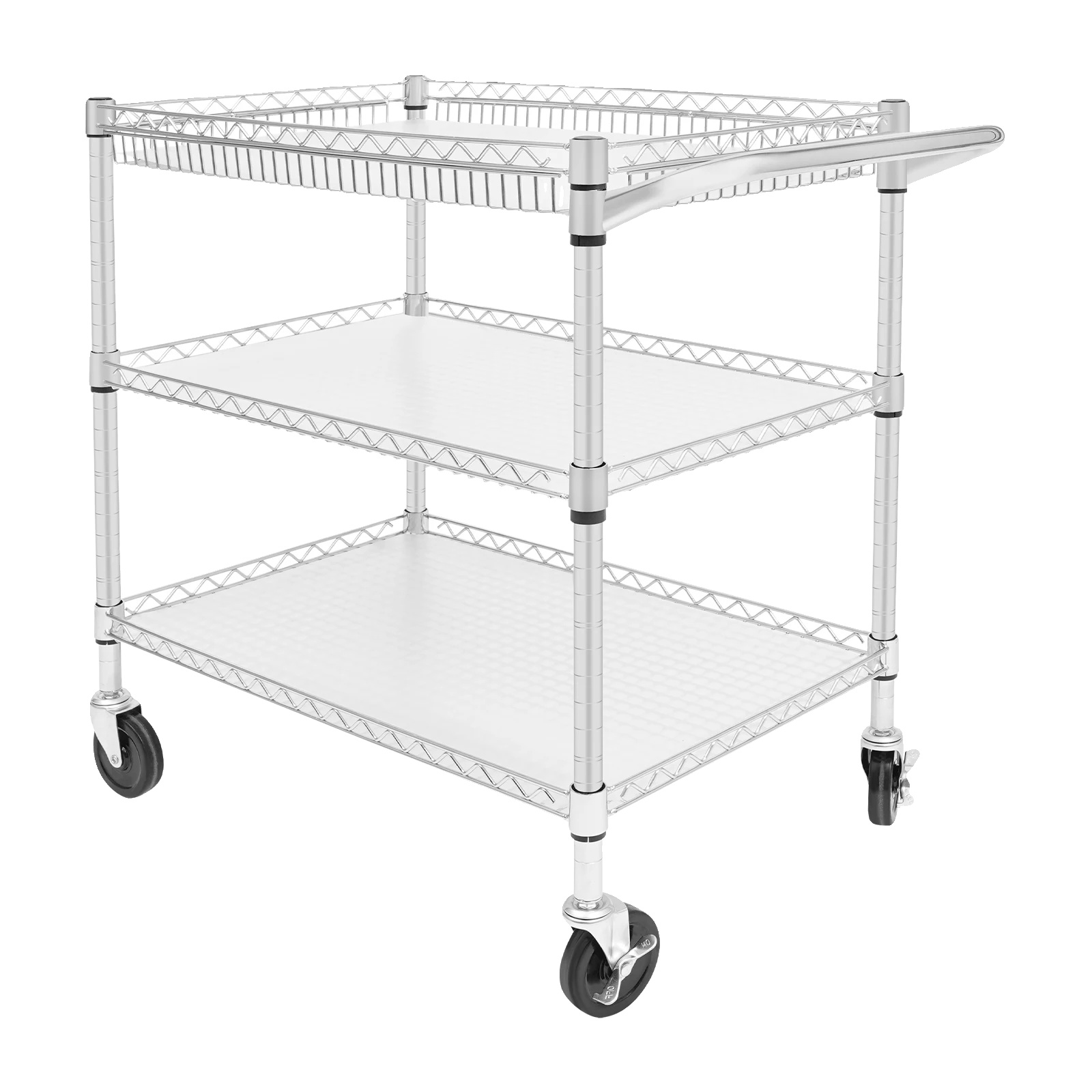 Servierwagen, 3 Ablagen, Modernes Design