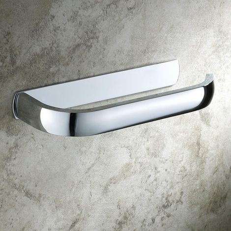 Moderner Toilettenpapierhalter, Wandmontierter Badezimmer-toilettenpapierhalter, Messing, Chrom-finish (silber, Messing)