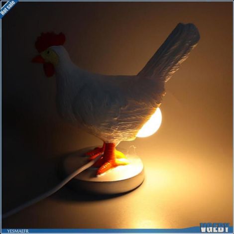 Ashata Hühnerei-lampe, Led-lampe In Hühnereiform, Lustiges Nachtlicht Aus Kunstharz Mit Usb-anschluss, Duftlichtverlängerungen