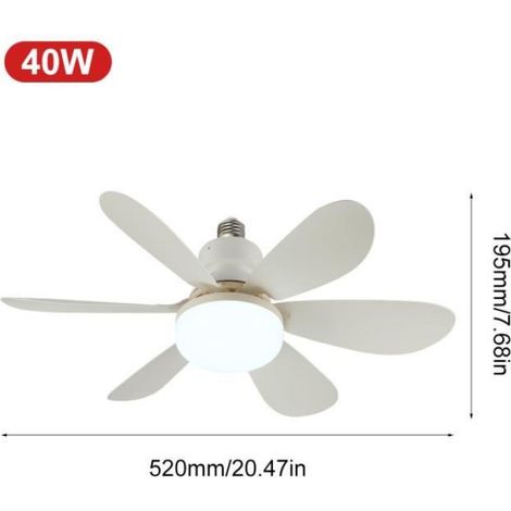 Deckenventilator Mit Licht, 40 W, Für Wohn- Und Schlafzimmer - Tpye E27
