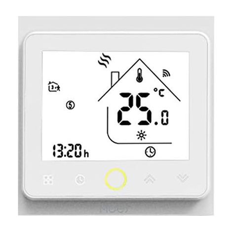 Intelligenter Thermostat, 5a-gasregler Für Heizkessel, Programmierbar Und Fernsteuerbar, Kompatibel Mit Alexa/google Home, Smart Life App/tuya [tuya Zigbee Hub]