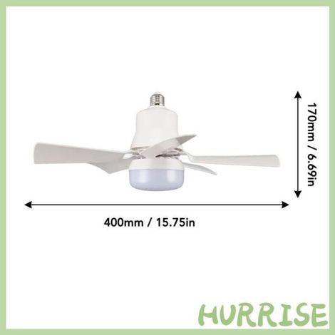 Garosa Deckenventilatorleuchte, 3000k Bis 6500k, Helligkeit Einstellbar, 3 Windmodi