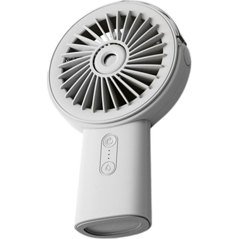 Mini-usb-wiederaufladbarer Tragbarer Ventilator (weiß), Leistungsstarker Wiederaufladbarer Handventilator, Handventilator Für Zuhause, Outdoor, Reisen, Schule