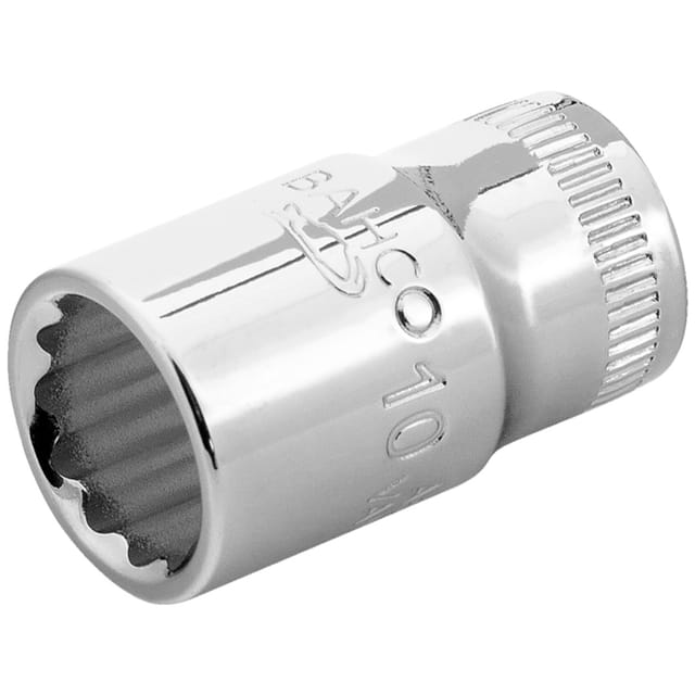 Bahco 1/4 Steckschlüssel-Einsatz, Zwölfkant, 12 mm - Einzelhandelsverpackung