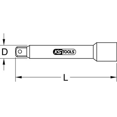 Gewindebohrverlängerung, 2,7mm/M3